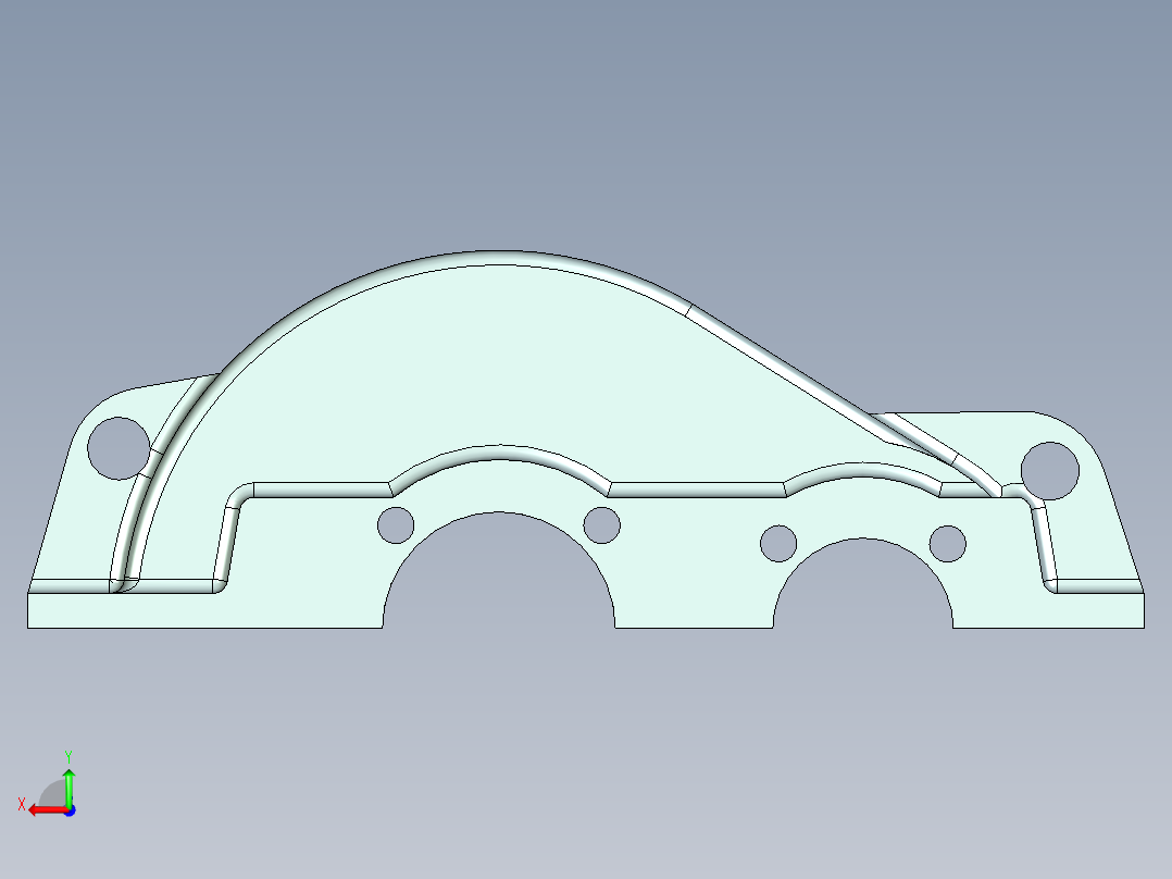 P019-一级直齿减速器cad图及三维UG加运动仿真后视图