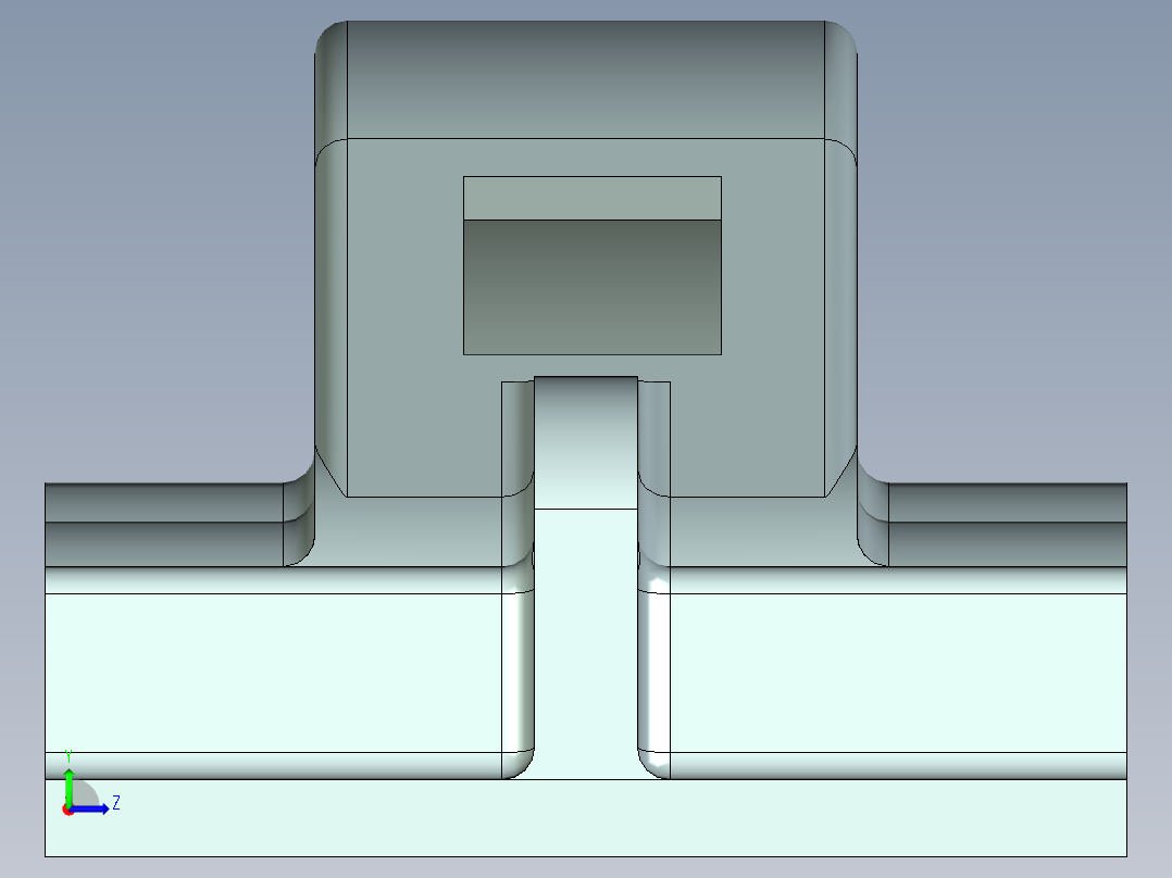 P019-一级直齿减速器cad图及三维UG加运动仿真左视图