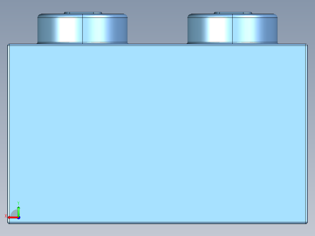 乐高套装 4421基本积木-4179833 - 3004 Medium Blue Brick 1 x 2.STEP后视图