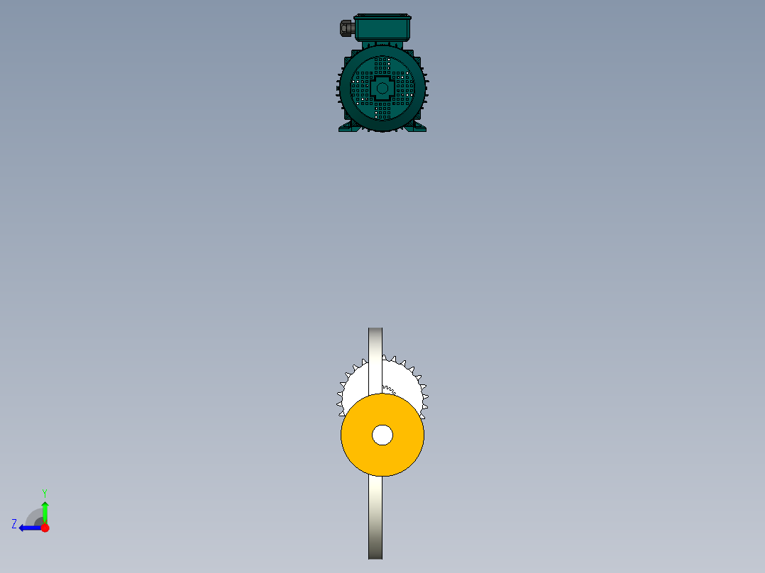 绞车 卷扬机 (9)右视图