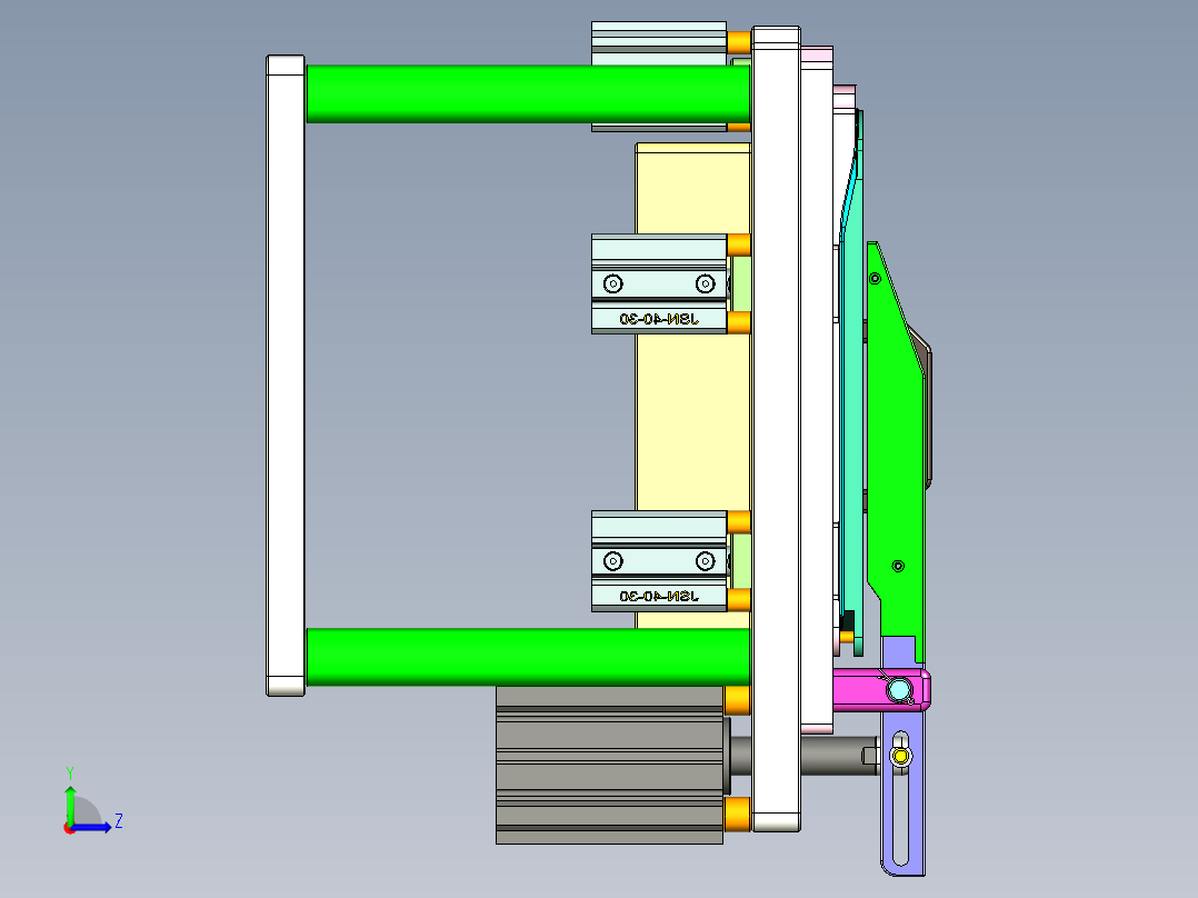 AAP20-A-CNC3笔记本CNC工装夹具三维模型-1110左视图