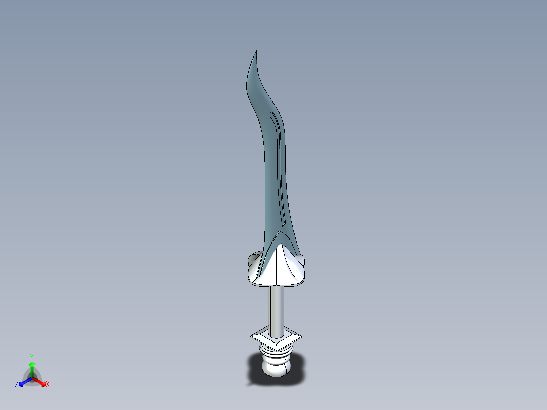 剑、宝剑(118)正等轴测图