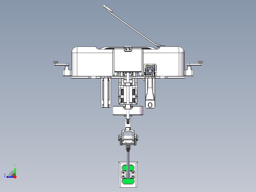 鱼缸内壁清理机构右视图