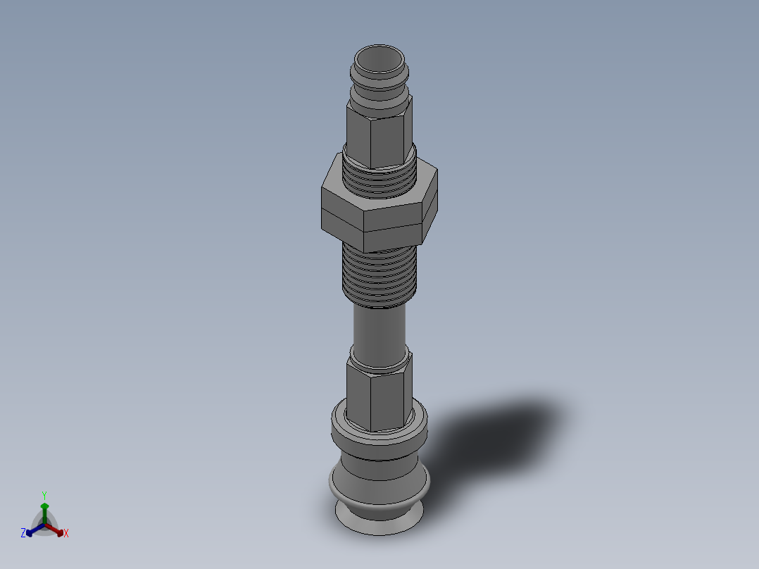 缓冲型风琴吸盘 ZPT系列 11款正等轴测图
