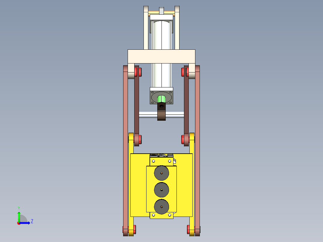 拾取和放置机构7左视图