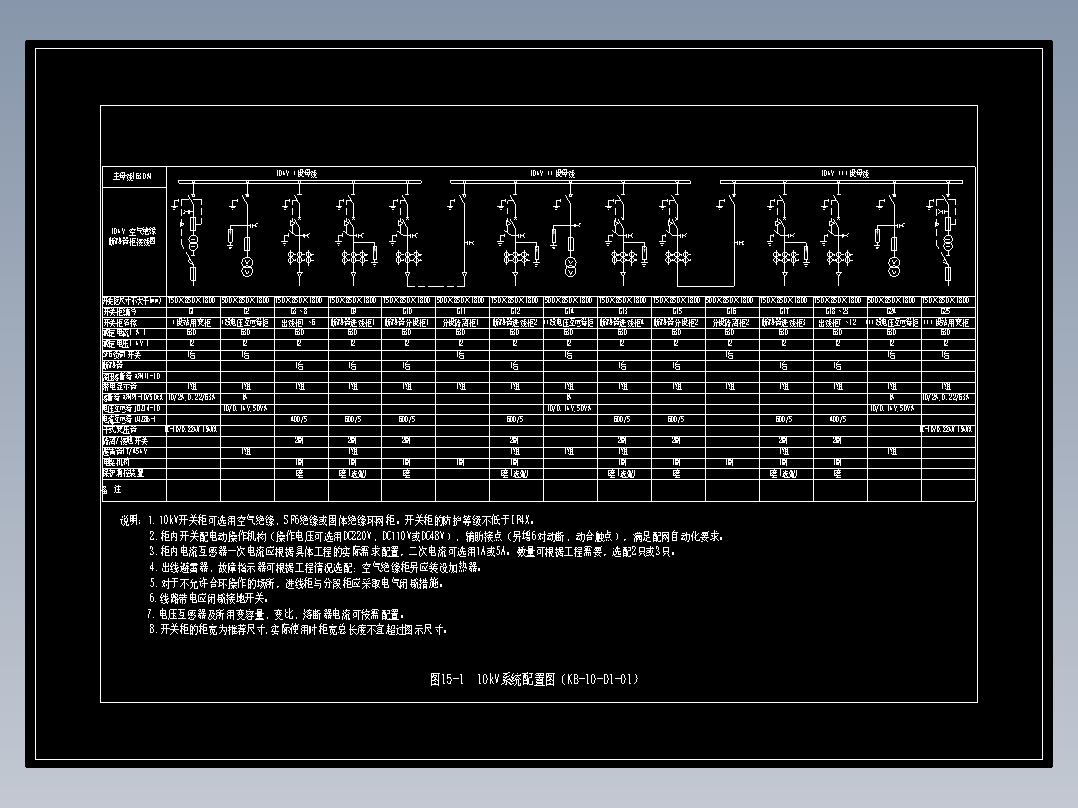 图15-1  10kV系统配置图（KB-10-D1-01）