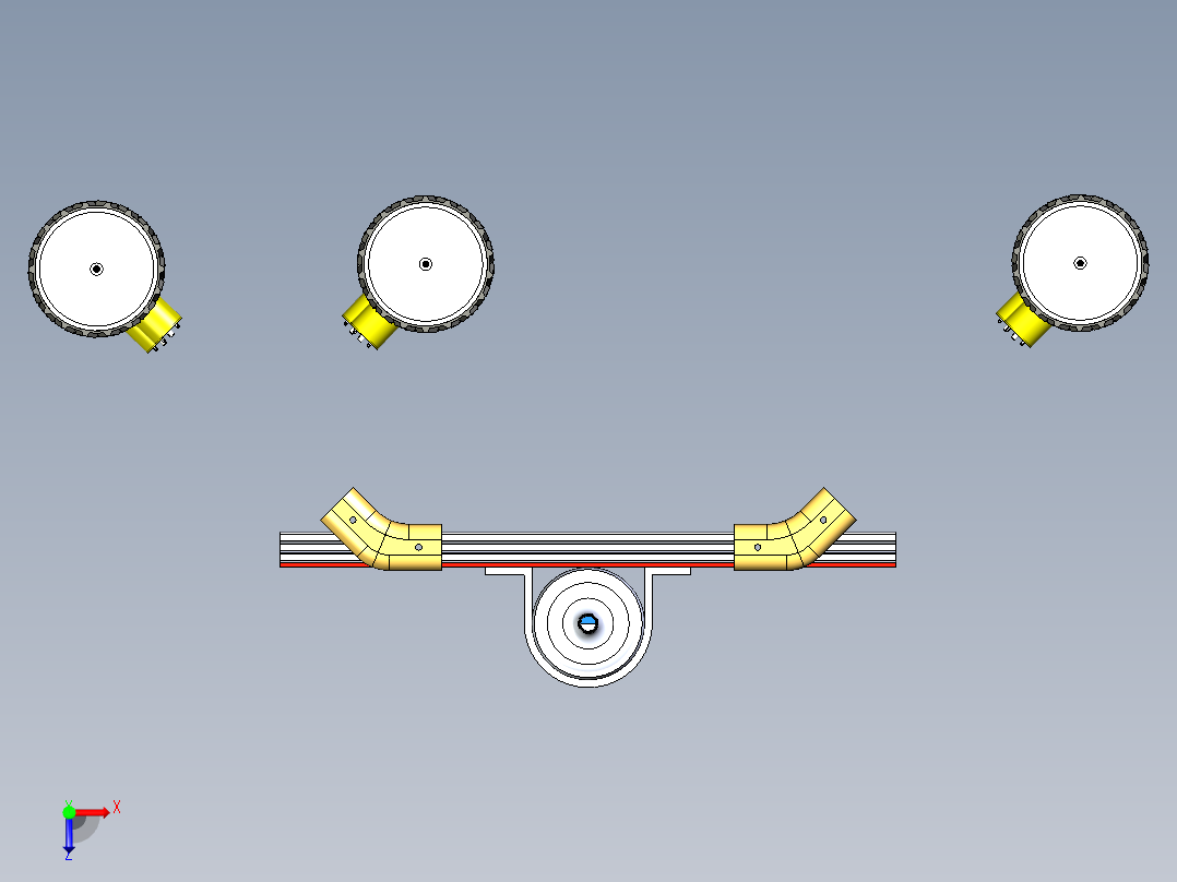 B3003981-农业喷洒车辆俯视图