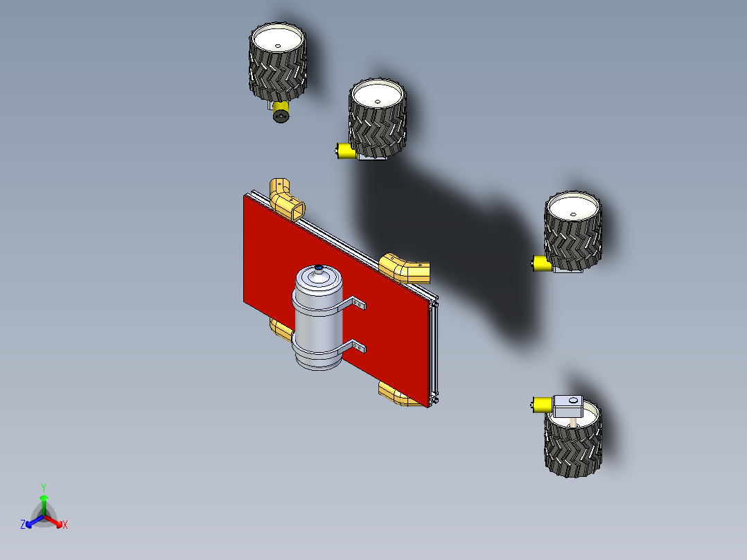 B3003981-农业喷洒车辆正等轴测图