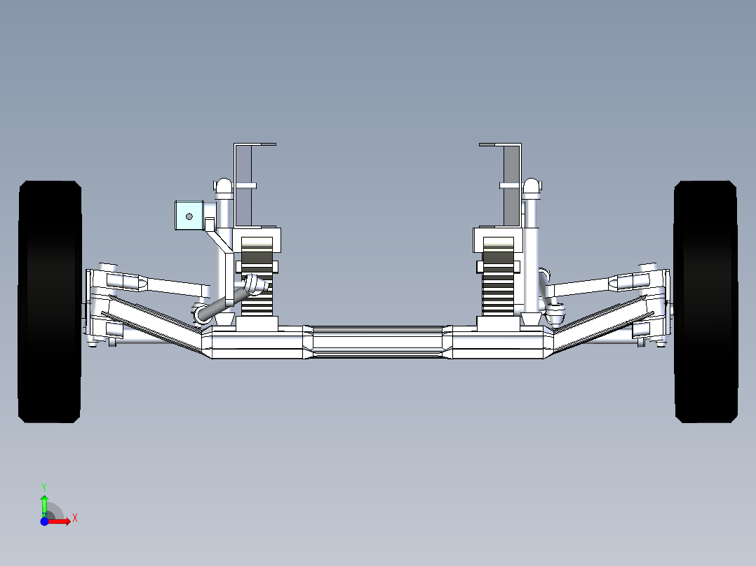 B3003686-用于8x4自卸车的双摆杆转向连杆系统前视图