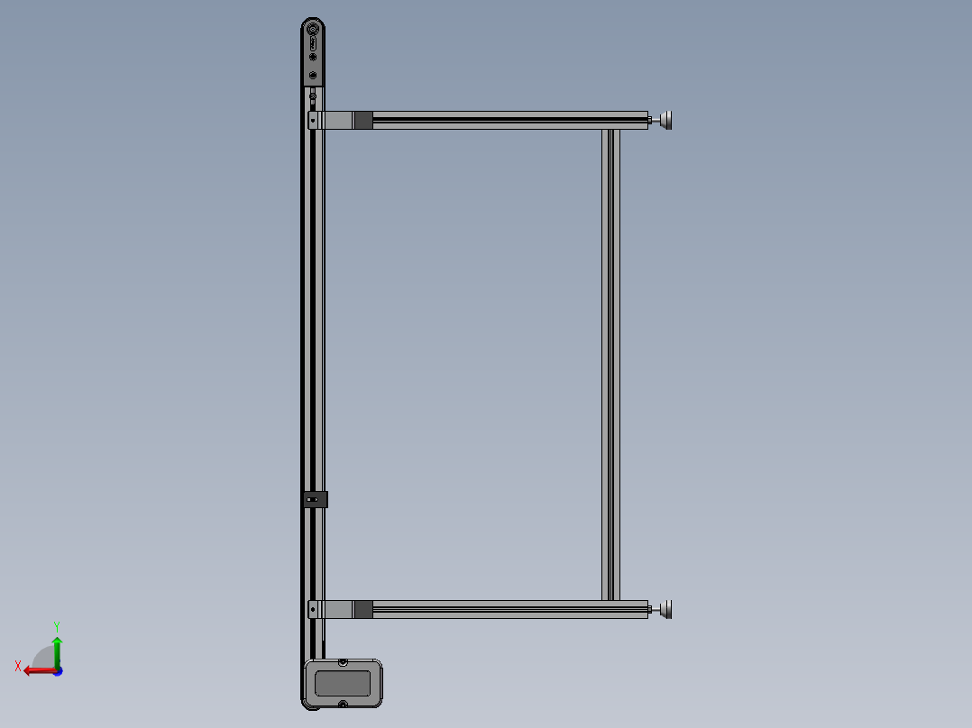同步带传送后视图