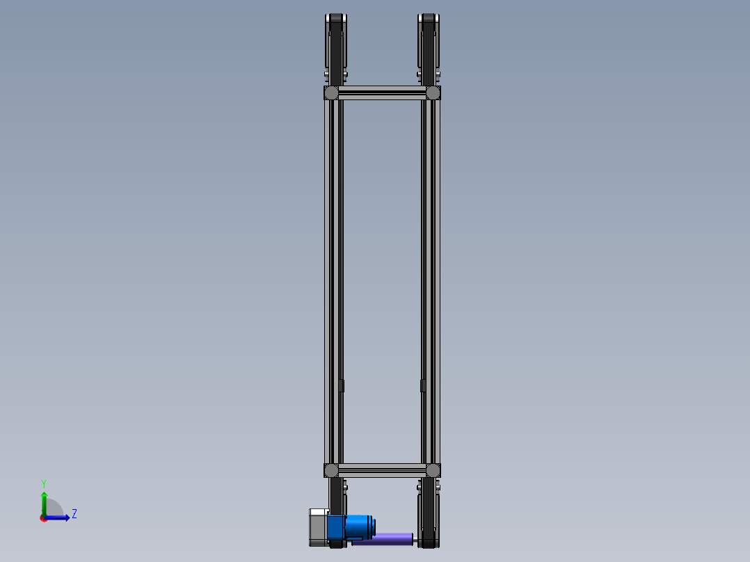同步带传送左视图