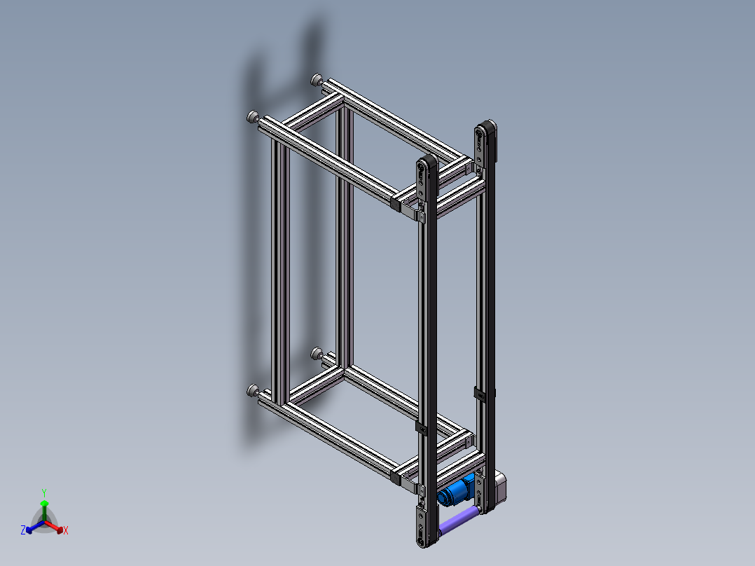 同步带传送正等轴测图