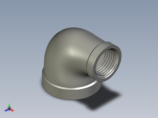 螺纹管弯头-异径内丝 DN25-DN15