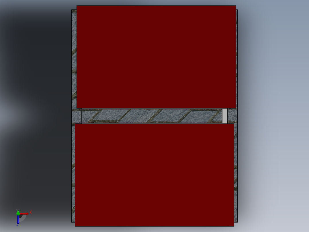 A0003832-简易牛舍（零散养）俯视图