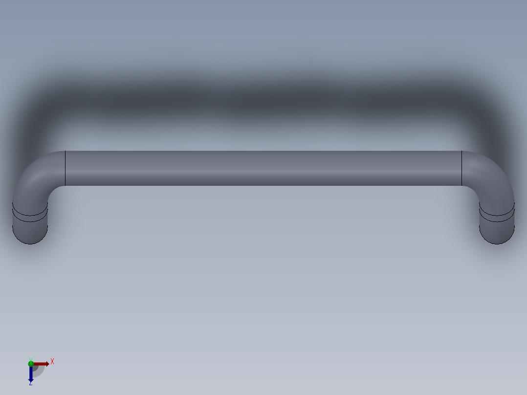 拉手M4-80模型--44175-1俯视图