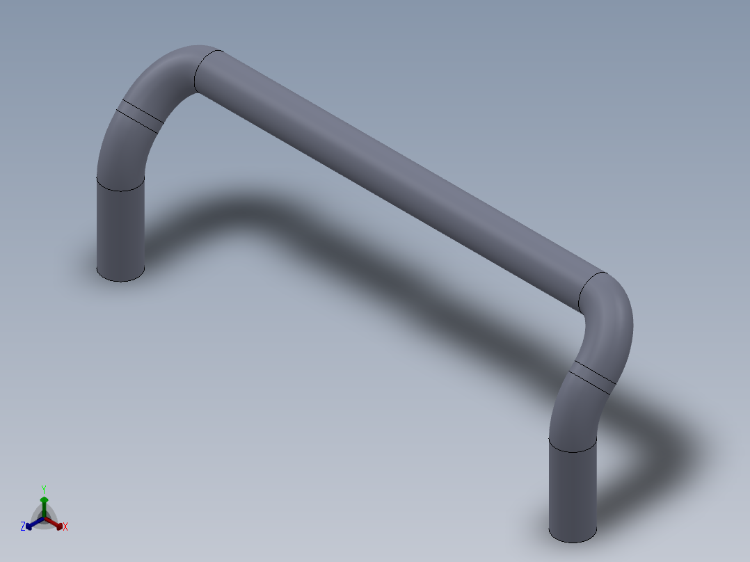 拉手M4-80模型--44175-1正等轴测图