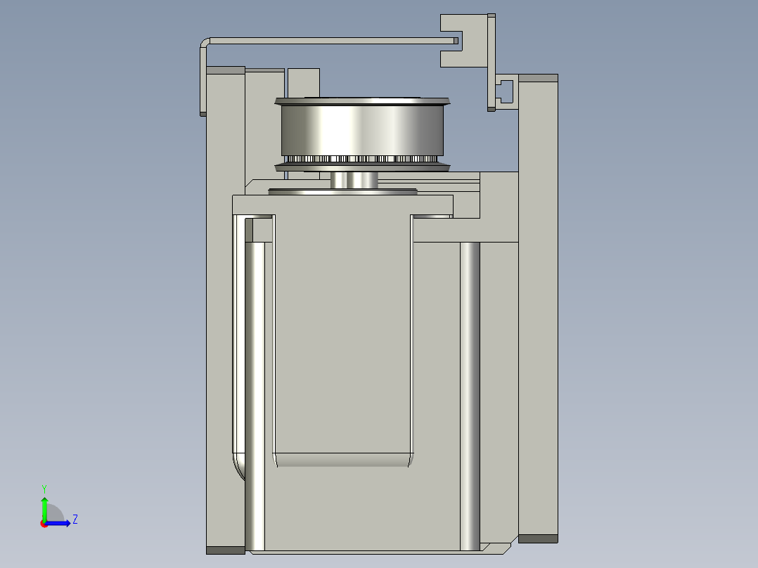 热成型丝印成型设备产线设计-吸头同步带移送机构-V1左视图