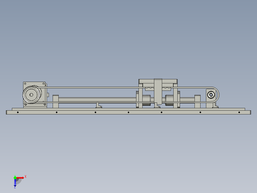 热成型丝印成型设备产线设计-吸头同步带移送机构-V1俯视图