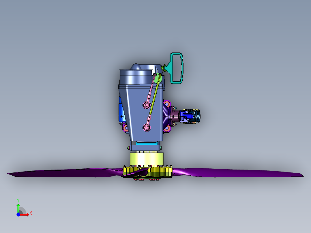 超级街车川崎发动机前视图
