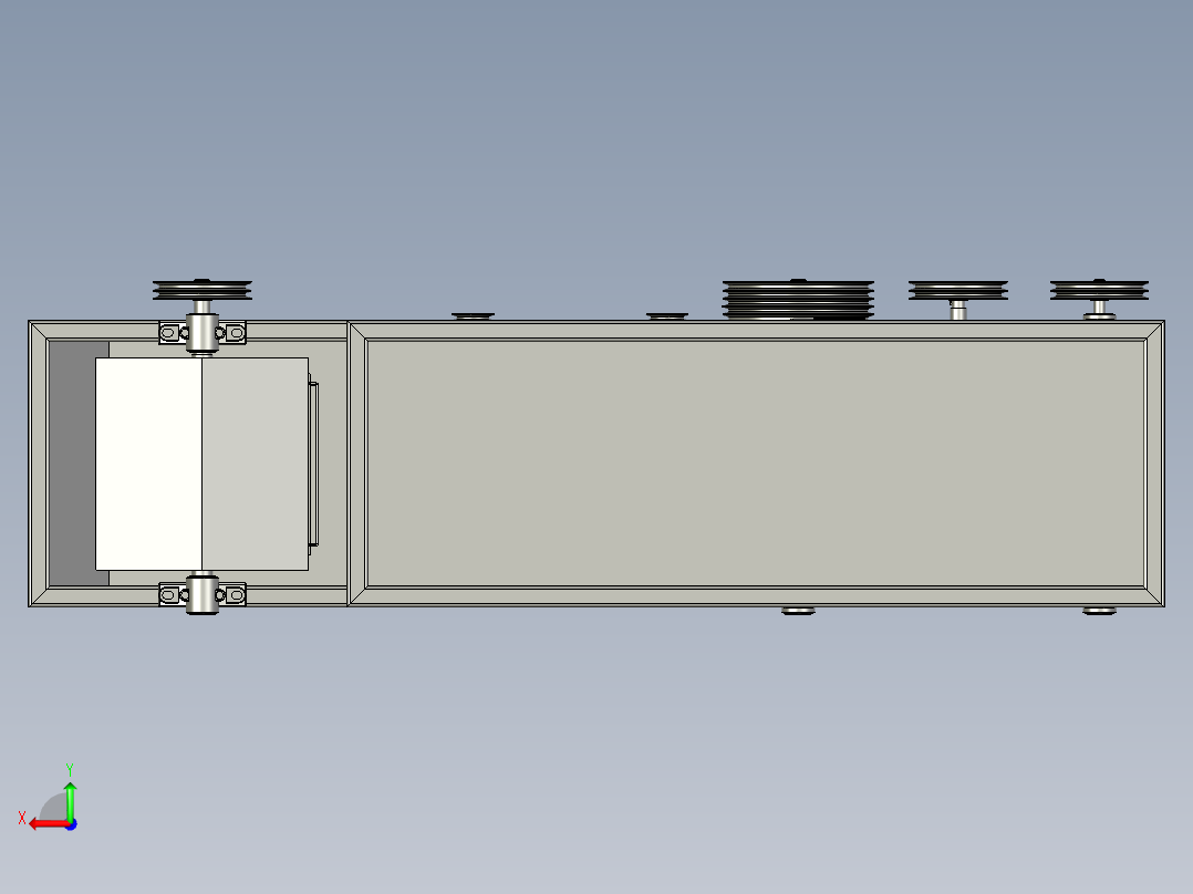 全自动竹筷加工机后视图