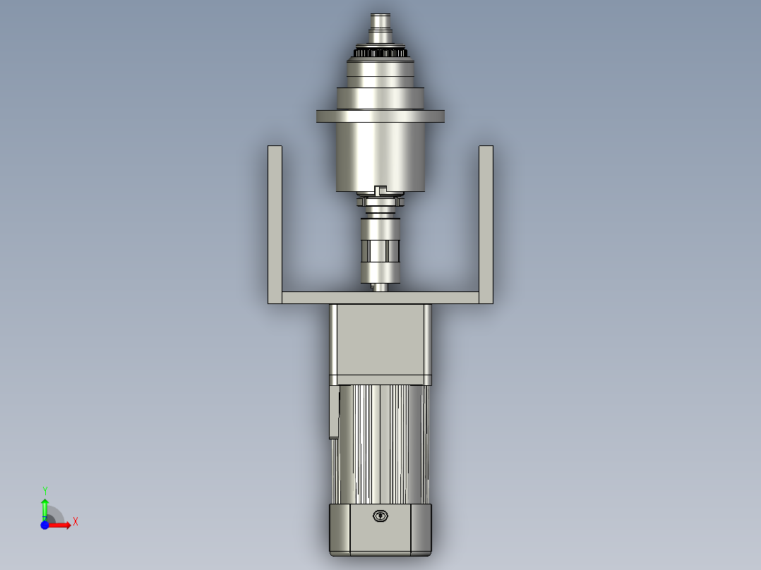 XMJ10101-02A旋转工装台总成前视图
