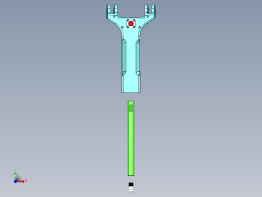 鹰钩自动弹弓（金属顶球版）前视缩略图