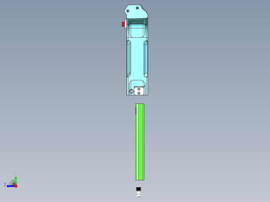 鹰钩自动弹弓（金属顶球版）右视图