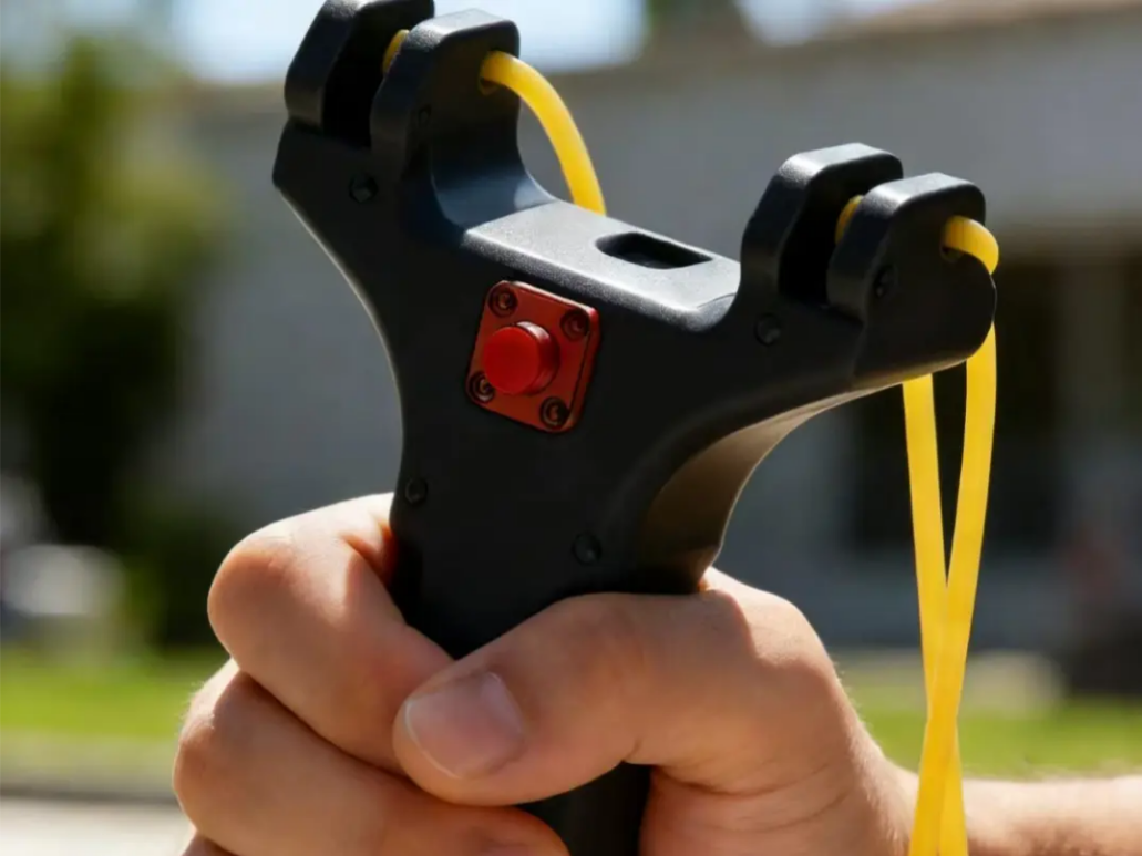 鹰钩自动弹弓（金属顶球版）