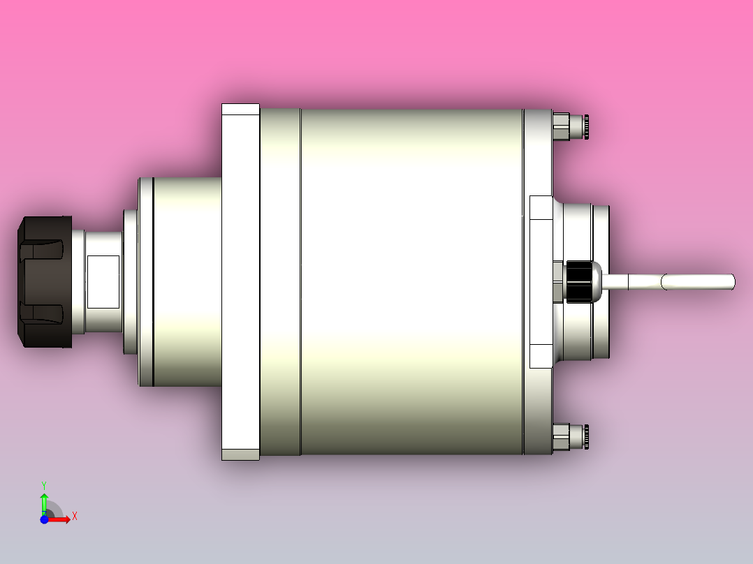 ES339-ER40木工高精雕铣系列手动换刀电主轴[ES339-24-9.6KW-TMP-ER40]前视图