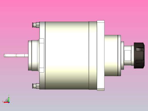 ES339-ER40木工高精雕铣系列手动换刀电主轴[ES339-24-9.6KW-TMP-ER40]后视缩略图