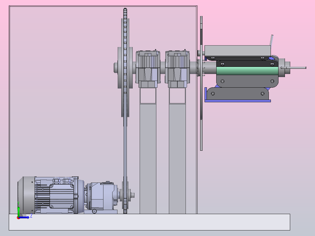 A8 开卷机左视图