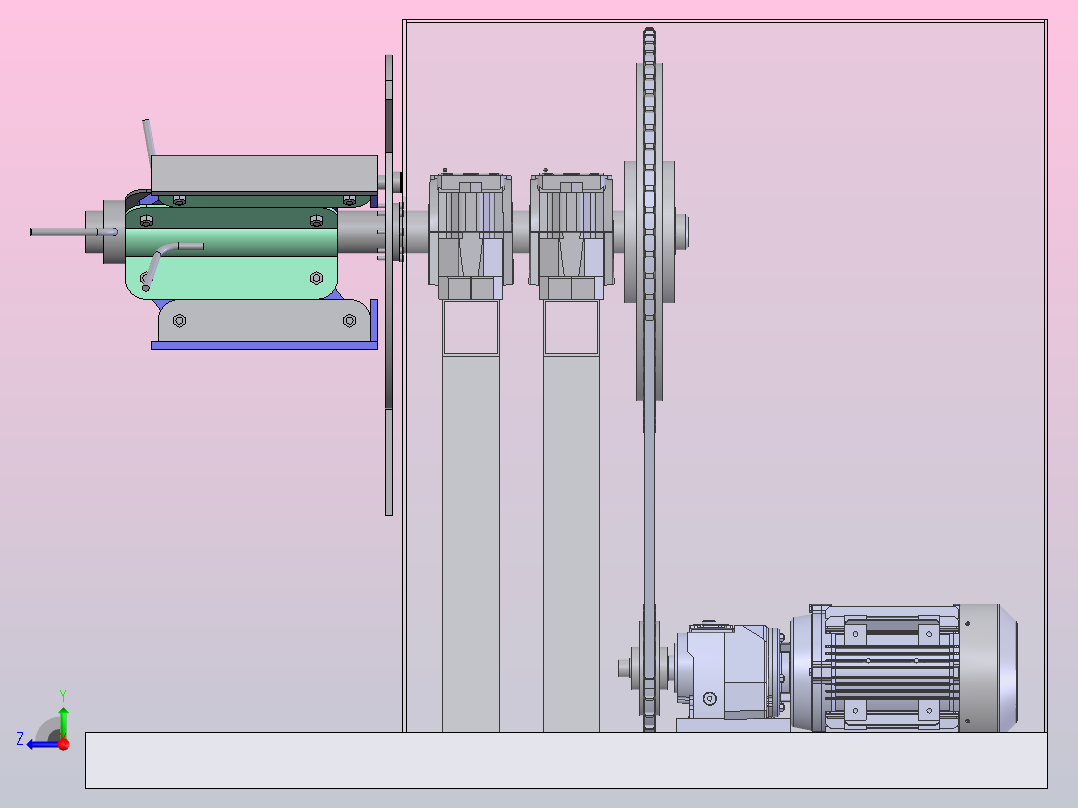 A8 开卷机右视图