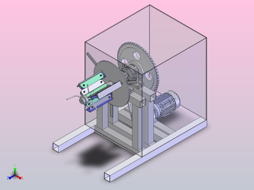 A8 开卷机正等轴测缩略图