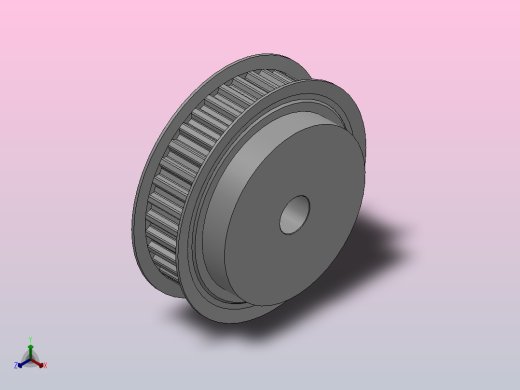 小凸缘型梯形齿同步带轮T10型_ST10DC-36-25-dc20-A