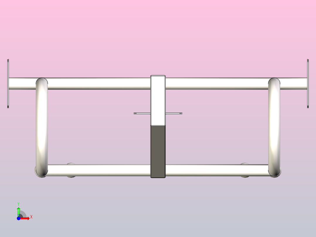壁挂式阁楼梯子前视图