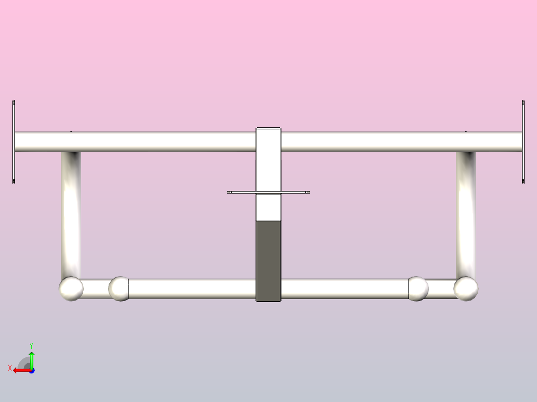 壁挂式阁楼梯子后视图