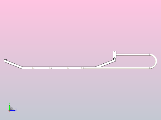 壁挂式阁楼梯子左视缩略图