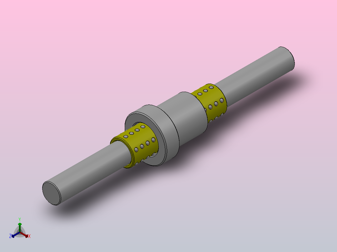 紧凑型微型滚珠衬套导向轴组件_LCSS-4-50-10-20-A主视图