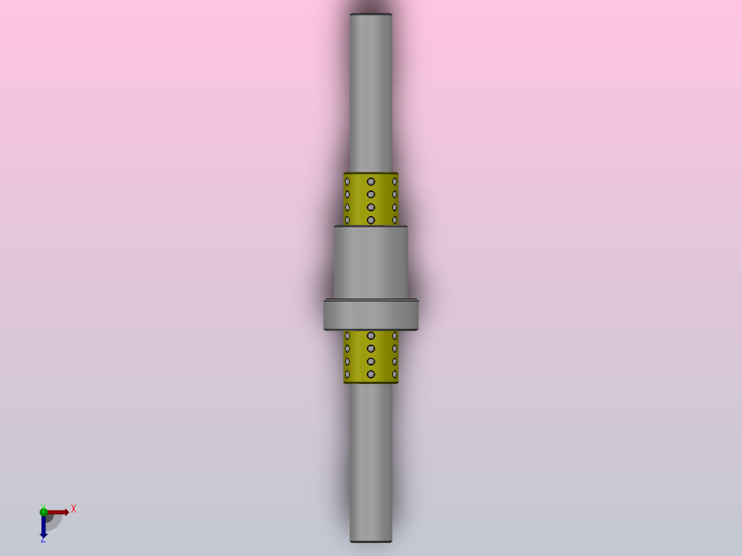 紧凑型微型滚珠衬套导向轴组件_LCSS-4-50-10-20-A俯视图