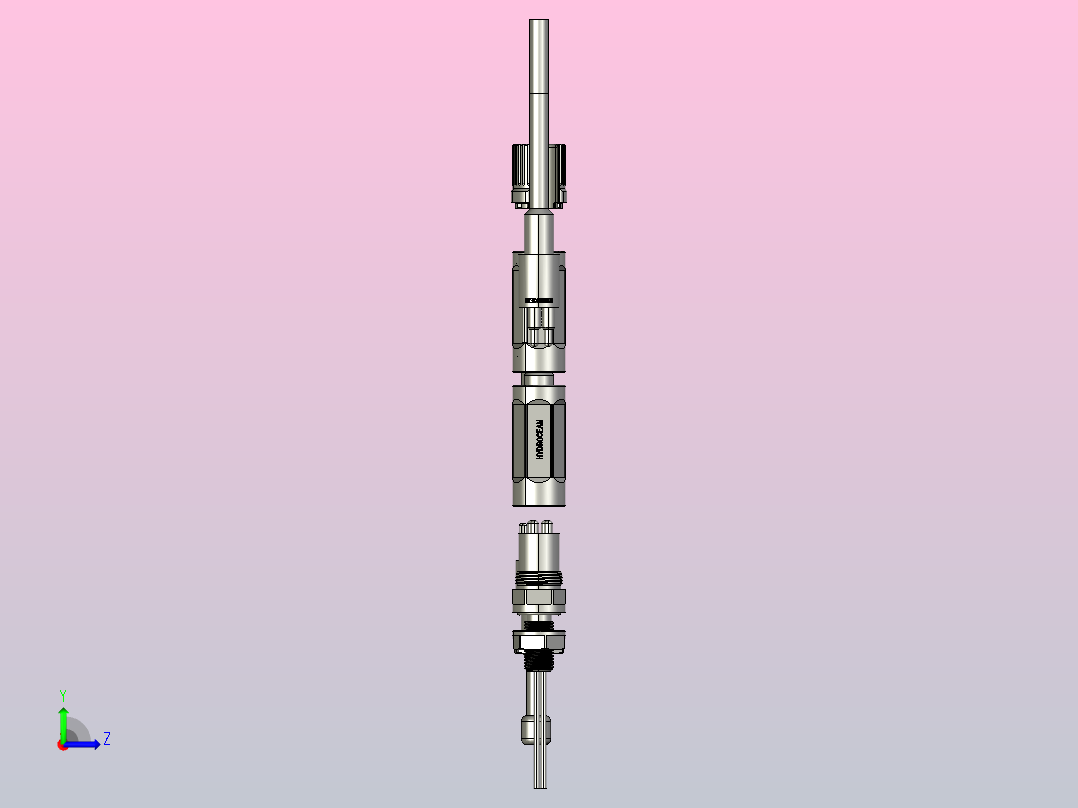 M10核心水下连接器左视图