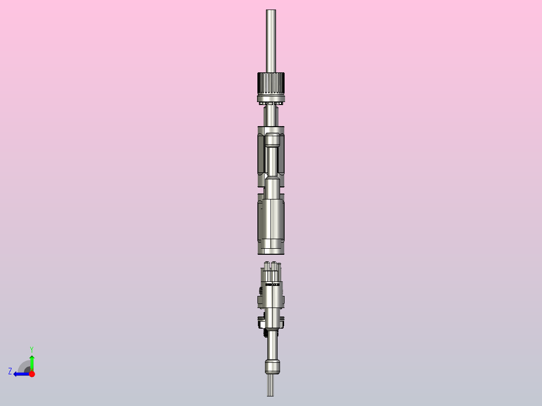 M10核心水下连接器右视图