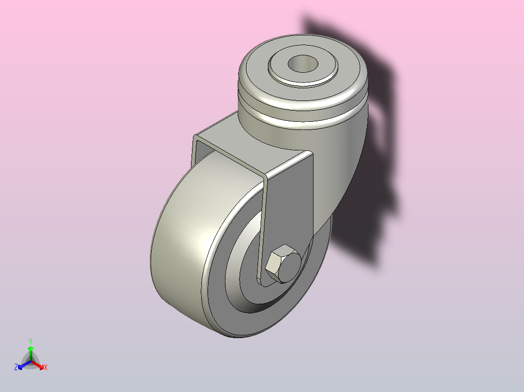 脚轮CBM01-75-P主视图
