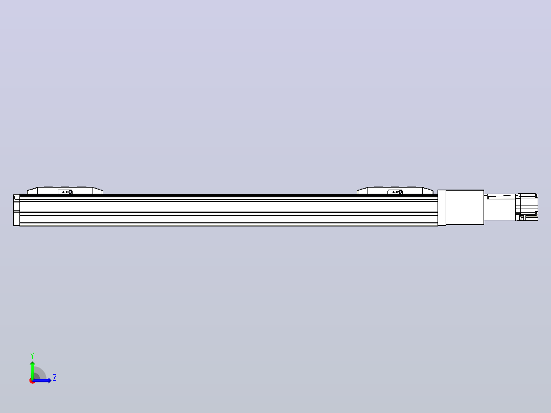 滚珠丝杠线性轴TPA-GCRS-50-1205C-L175-M-M10-N3左视图