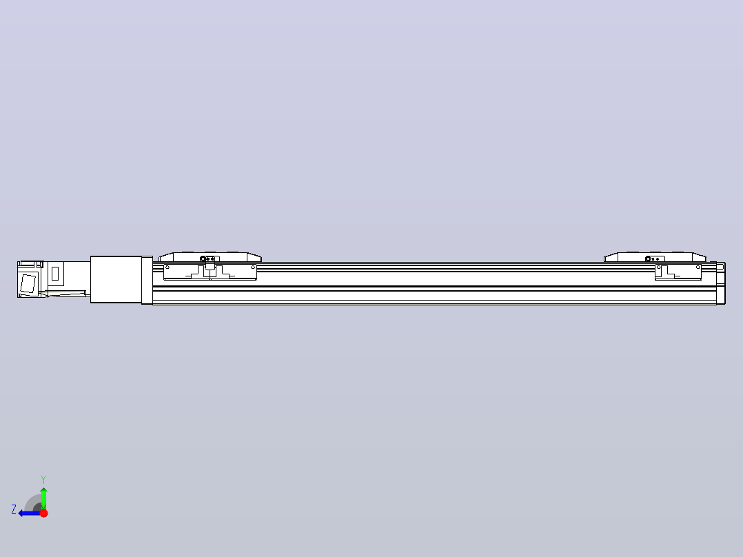 滚珠丝杠线性轴TPA-GCRS-50-1205C-L175-M-M10-N3右视图
