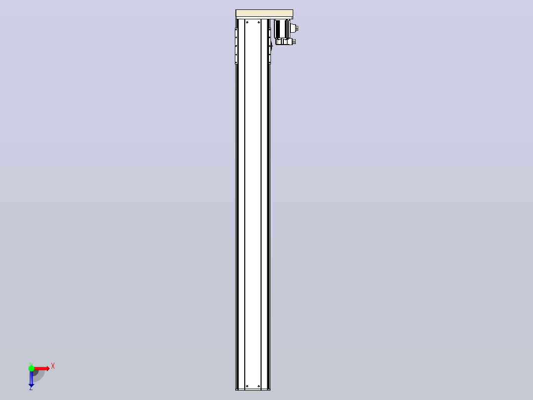 日规模组半封闭丝杆TPA-HNR-220D-3210C-L2000-ML-Y-P1K-N3俯视图