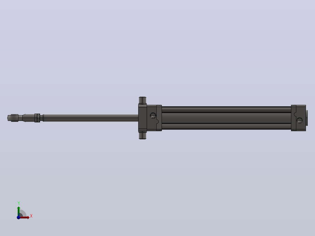 PARKER气缸P1DMS040MCE0250SHNNN_7011-12 WORKING EXTENDED前视图