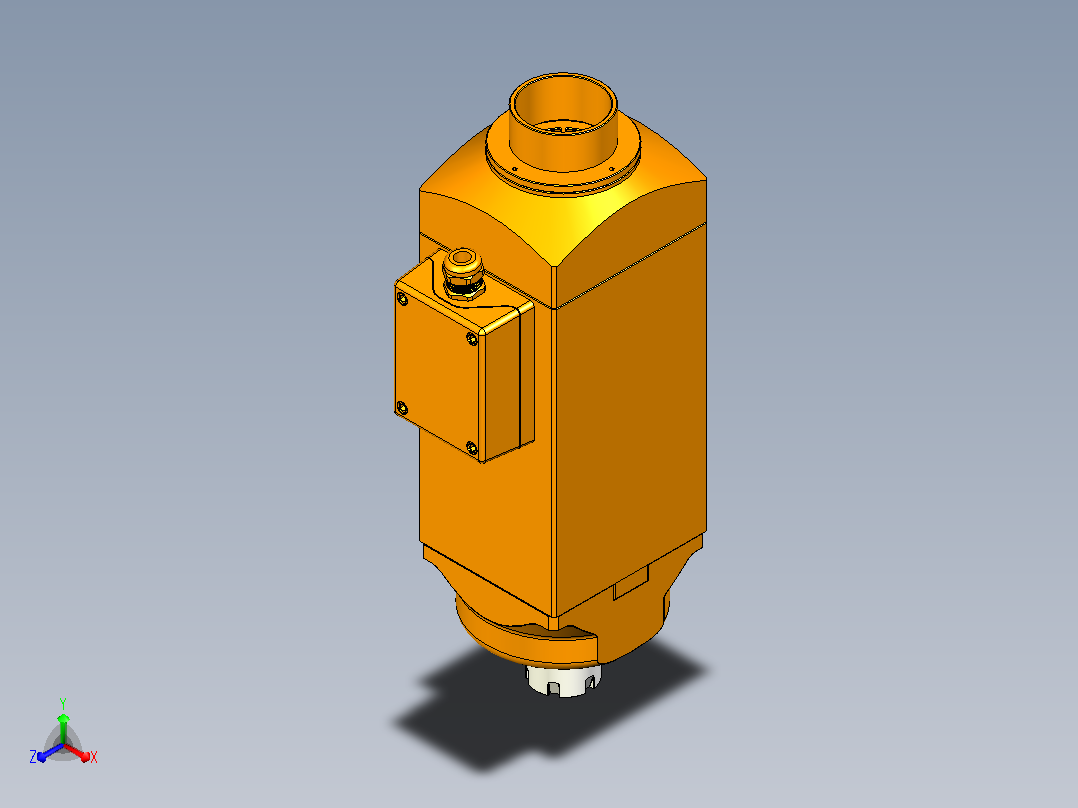 5360B-ER25铝材高精雕铣系列手动换刀电主轴[SFM5360B-06-2.2KW-TMP-ER25]主视图