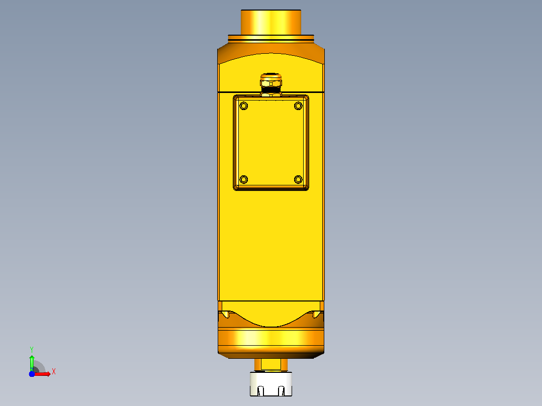 5360B-ER25铝材高精雕铣系列手动换刀电主轴[SFM5360B-06-2.2KW-TMP-ER25]前视图