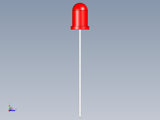 这是一个简单的具有各种颜色的5mm LED(SolidWorks配置)左视缩略图
