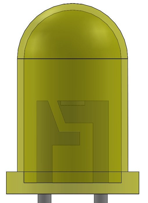 这是一个简单的具有各种颜色的5mm LED(SolidWorks配置)缩略图